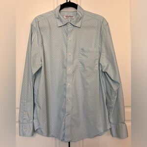 Tommy Bahama Sarasota Stretch Long-Sleeve Button-Down Shirt, Light Blue Pattern